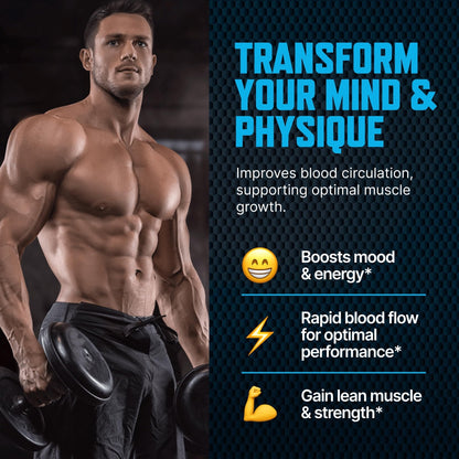 Testosterone Booster Gummies, Male Enhancing Supplement, Add 2 in” Enlargement Gummies for Men , Male Enhancement Chews Energy, Strength, Stamina, Endurance, Performance, Natural Blue Berry Chews - Maple Wellness Supplements