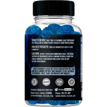 Testosterone Booster Gummies, Male Enhancing Supplement, Add 2 in” Enlargement Gummies for Men , Male Enhancement Chews Energy, Strength, Stamina, Endurance, Performance, Natural Blue Berry Chews - Maple Wellness Supplements
