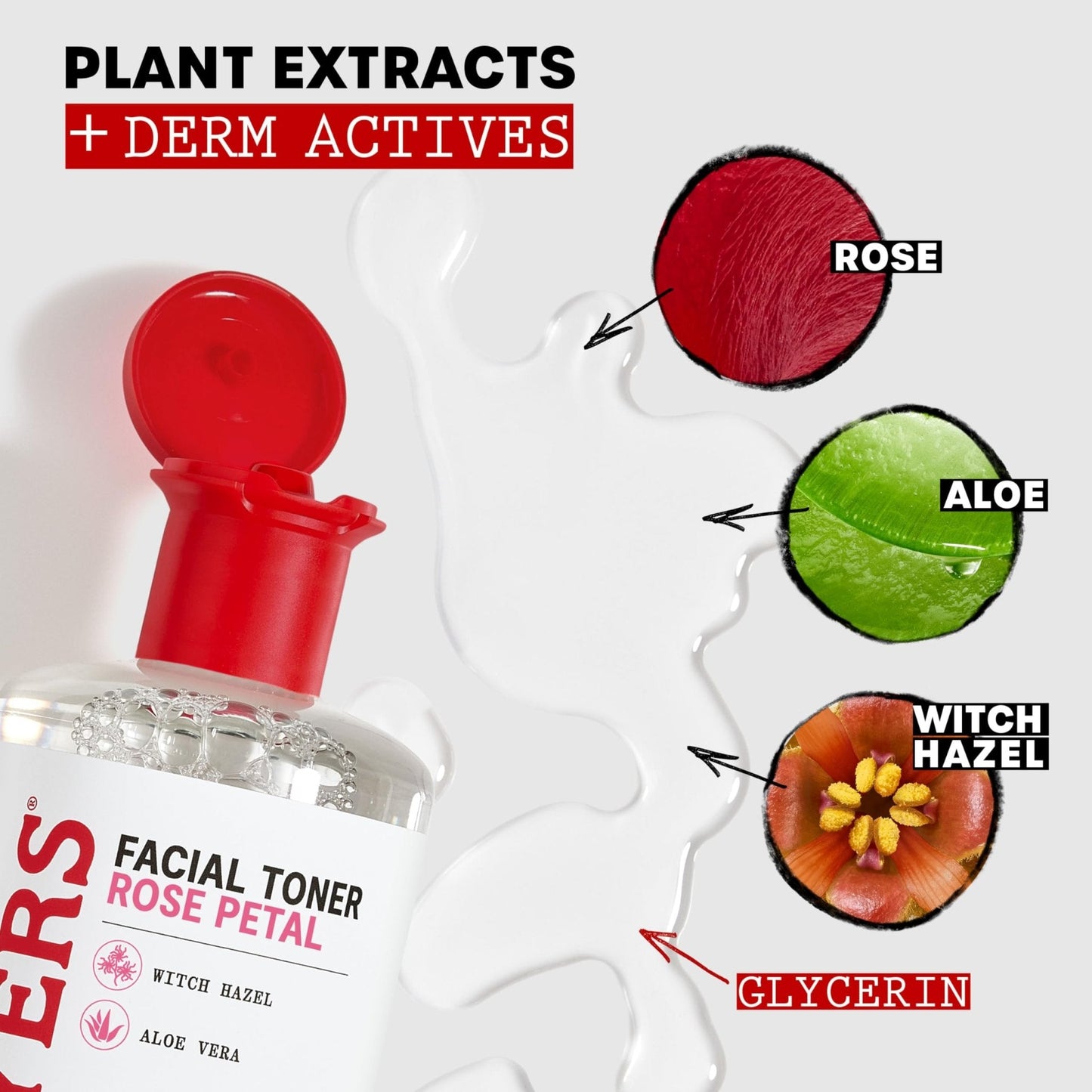 THAYERS Alcohol-Free Rose Petal Witch Hazel Facial Toner for Glowing Skin, Soothing - Maple Wellness Supplements