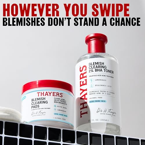 Thayers Blemish Clearing Acne Pads, Salicylic Acid Acne Treatment for Face, Pore Reducing, Exfoliating - Maple Wellness Supplements
