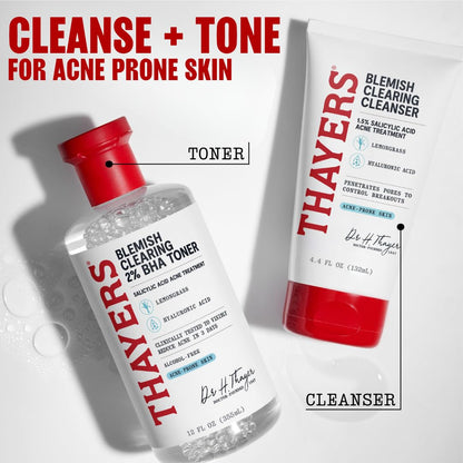Thayers Blemish Clearing Salicylic Acid Toner, Acne Treatment Face Toner with 2% Salicylic Acid - Maple Wellness Supplements