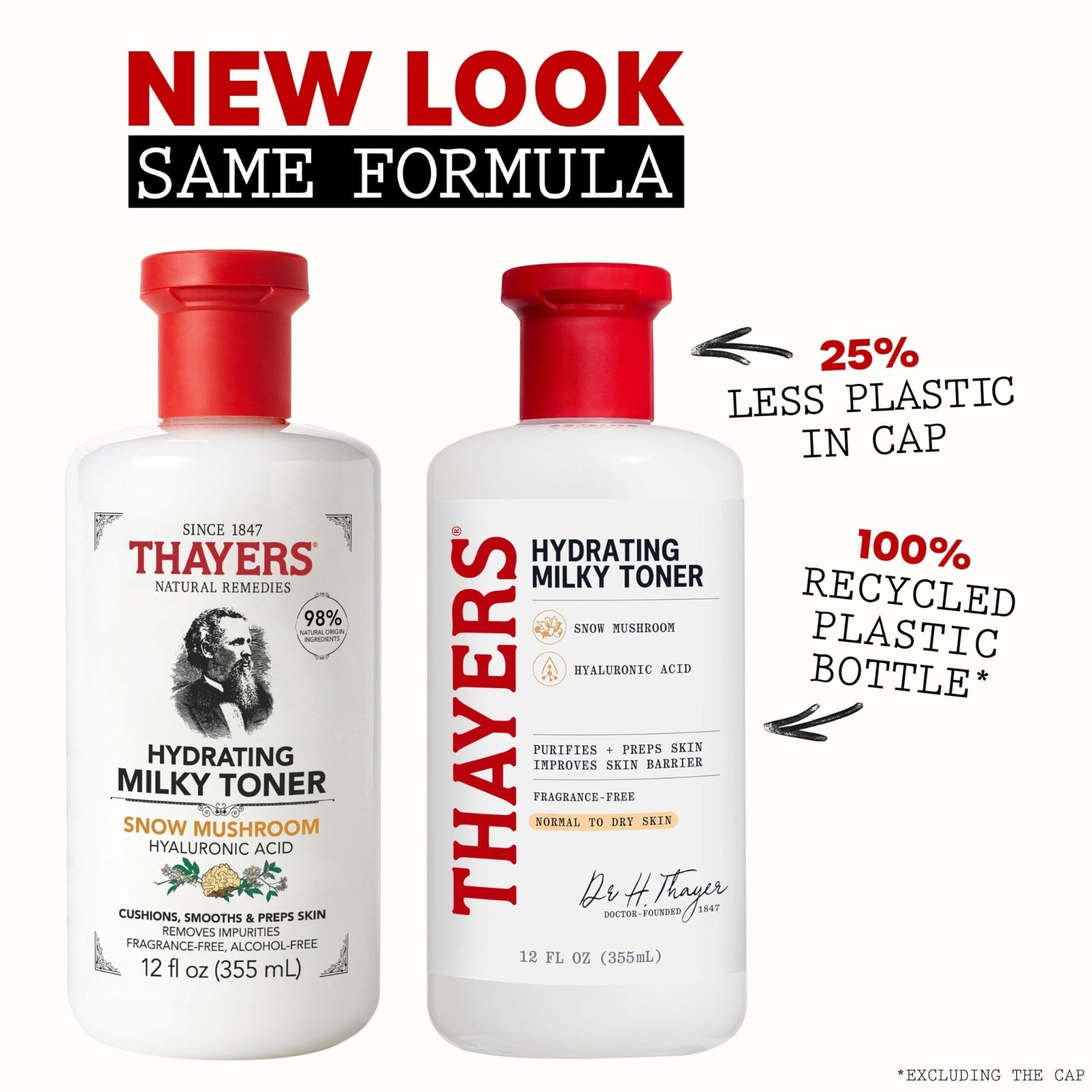 THAYERS Milky Face Toner Skin Care with Snow Mushroom Tremella and Hyaluronic Acid - Maple Wellness Supplements