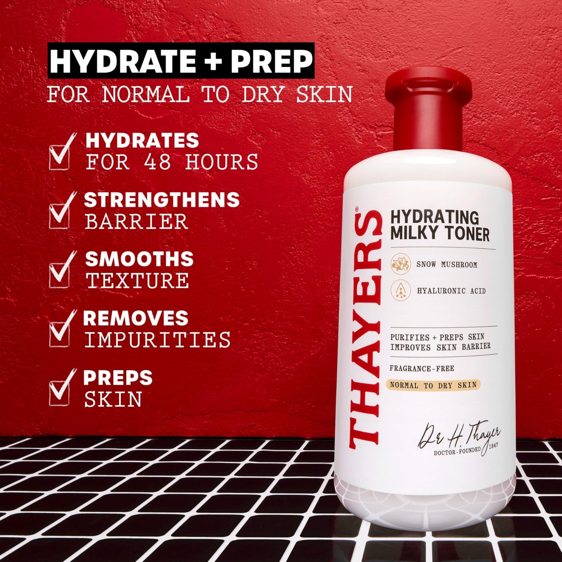 THAYERS Milky Face Toner Skin Care with Snow Mushroom Tremella and Hyaluronic Acid - Maple Wellness Supplements
