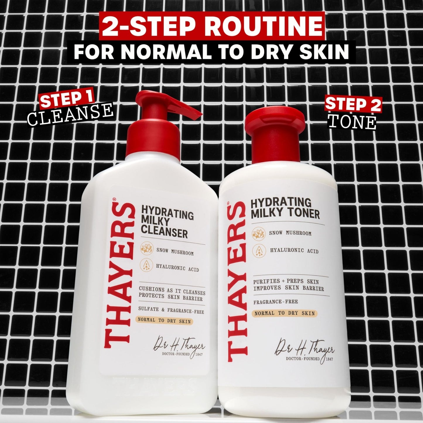 THAYERS Milky Face Toner Skin Care with Snow Mushroom Tremella and Hyaluronic Acid - Maple Wellness Supplements