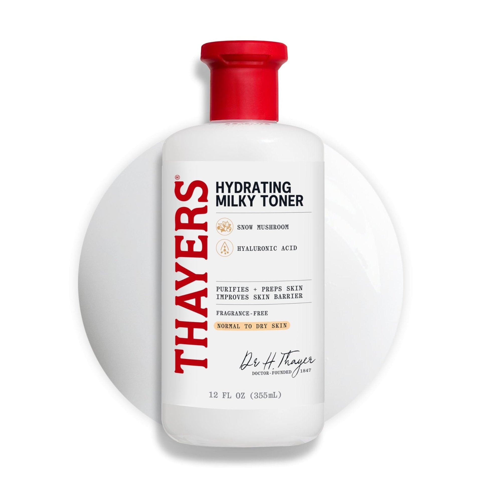 THAYERS Milky Face Toner Skin Care with Snow Mushroom Tremella and Hyaluronic Acid - Maple Wellness Supplements