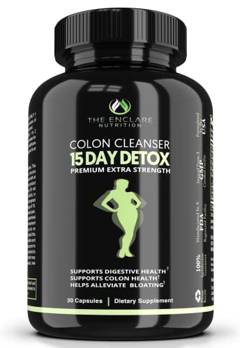 THE ENCLARE NUTRITION Colon Cleanser Detox. Premium 15 Day Fast-Acting Diet Pills - Maple Wellness Supplements