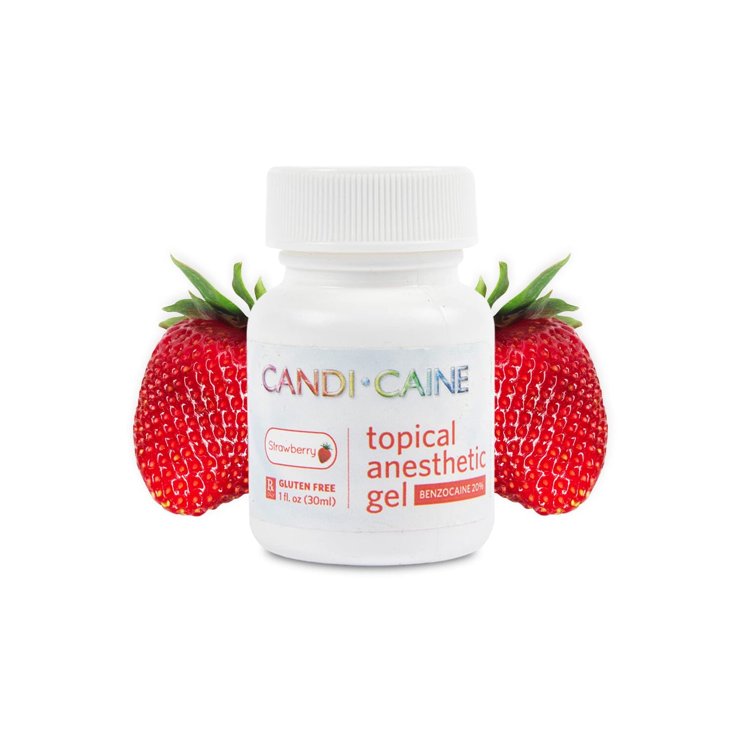 The Essentials Dynamic Dental Candi Caine, Topical Anesthetic Gel, 1 oz, Strawberry Flavor - Maple Wellness Supplements