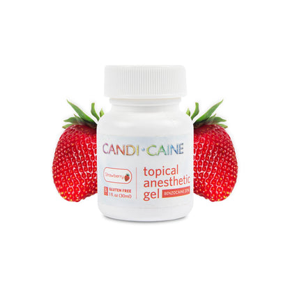 The Essentials Dynamic Dental Candi Caine, Topical Anesthetic Gel, 1 oz, Strawberry Flavor - Maple Wellness Supplements