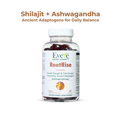 The EverÉ Natural Alchemy Evere RootRise Gummies - Shilajit + Ashwagandha Gummies - Maple Wellness Supplements