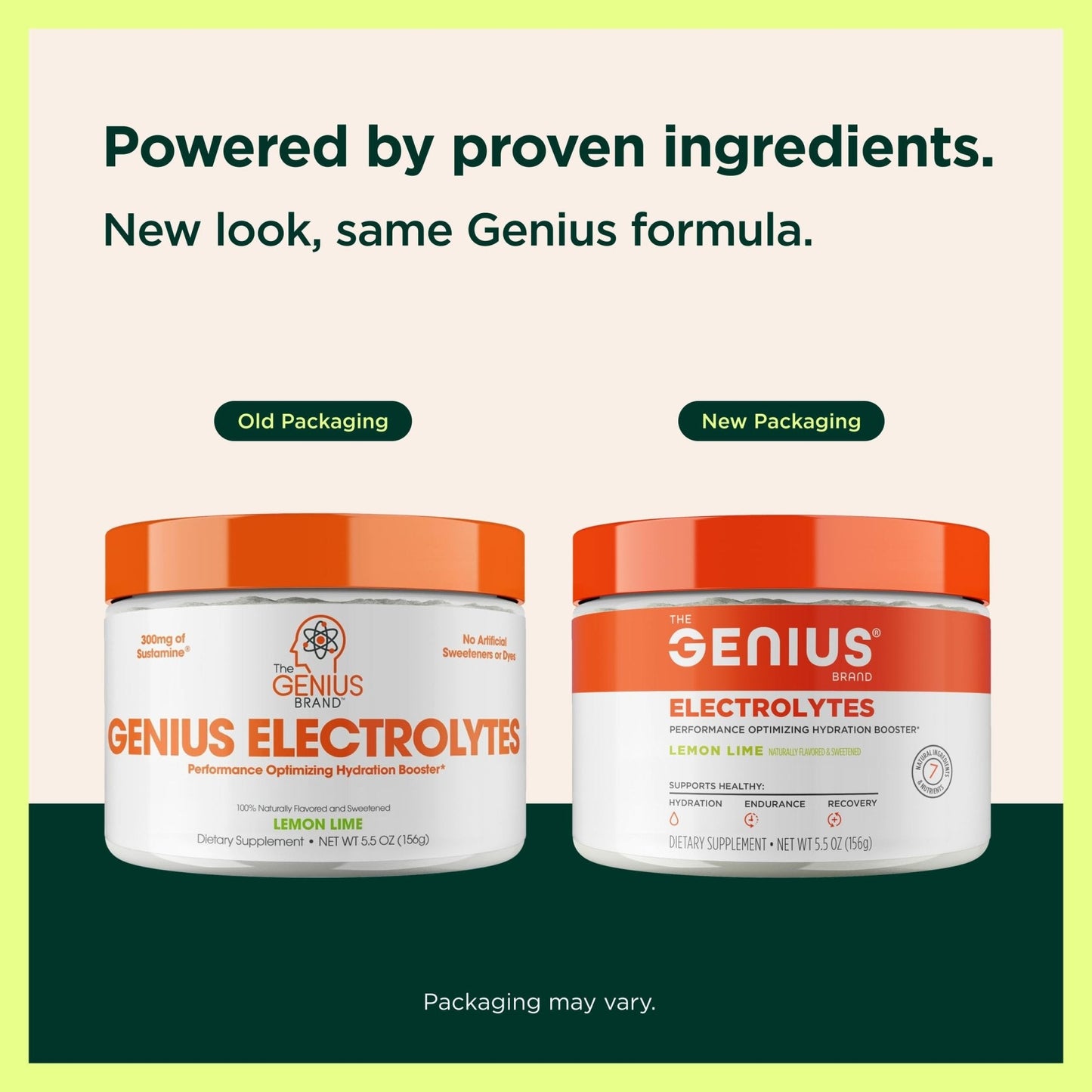 The Genius Brand Genius Electrolytes - Electrolyte Powder for Active Lifestyles - Supports Hydration, Energy, Endurance, Muscle Growth & Recovery - Lemon Lime - 30 Servings - Maple Wellness Supplements