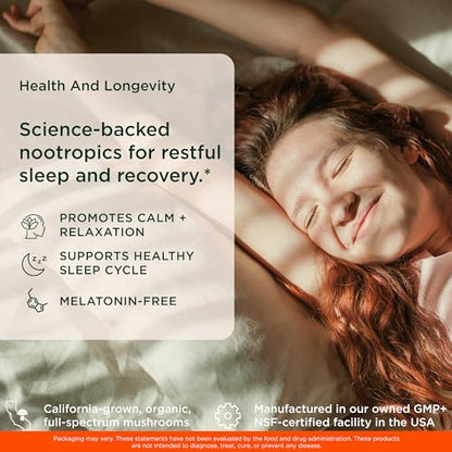 The Genius Brand Genius Rest Nootropic – Melatonin-Free Sleep Support Supplement for Calm & Relaxation – Lemon Tea – 30 Servings - Maple Wellness Supplements