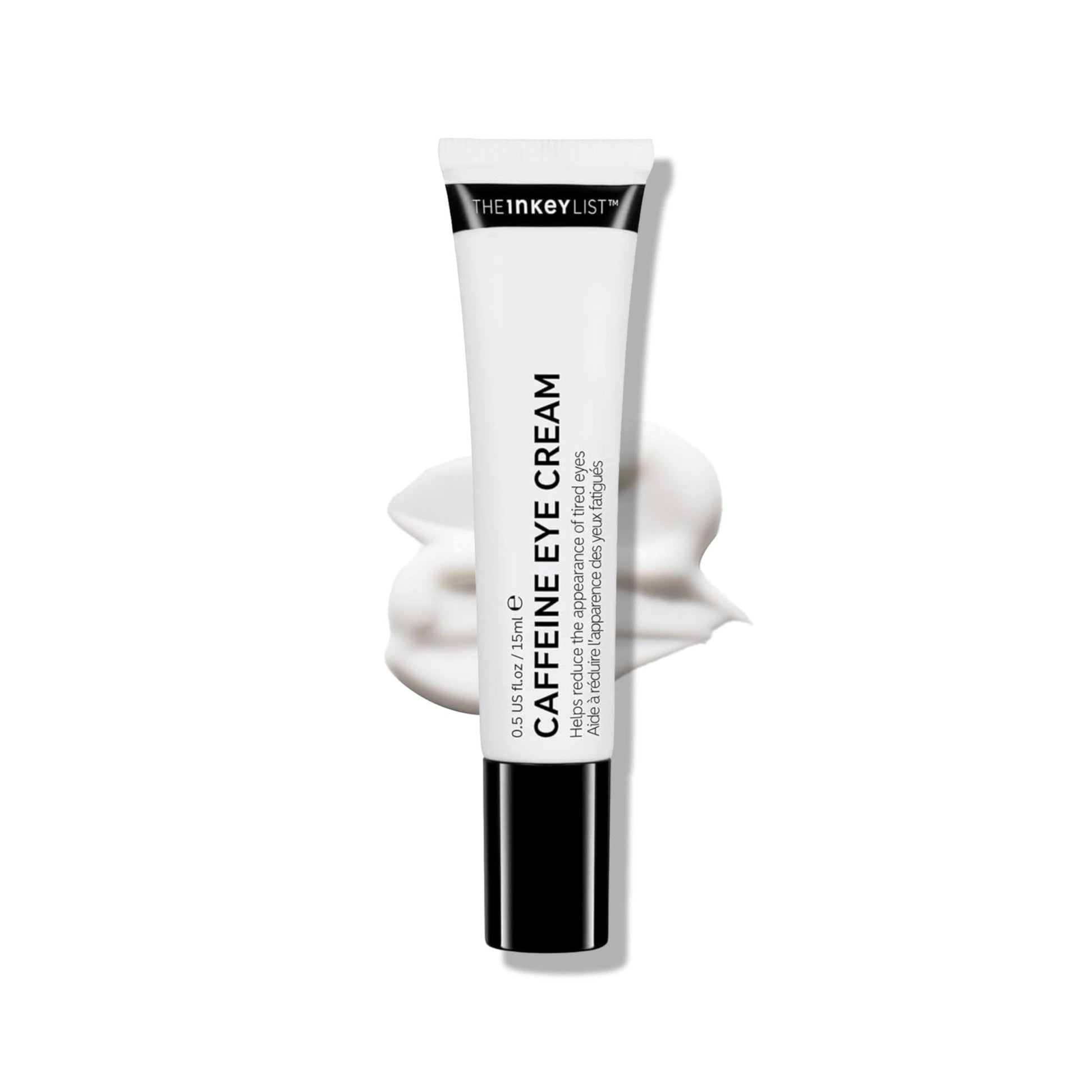 The INKEY List Caffeine Eye Cream, Reduce Eye Puffiness and Dark Circle, Blur Fine Lines, 0.5 fl oz - Maple Wellness Supplements