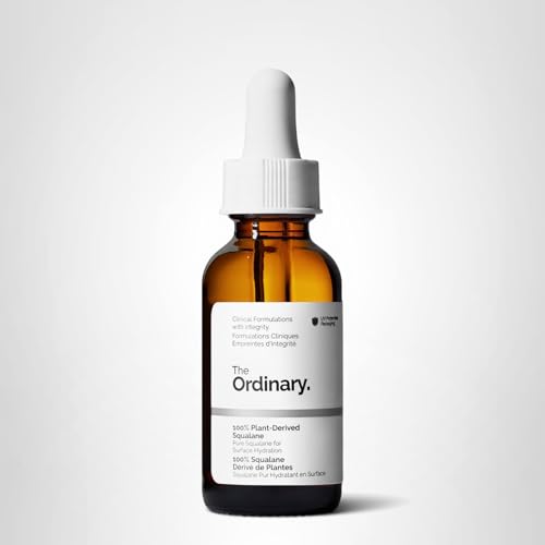 The Ordinary 100% Plant-Derived Squalane, for Skin and Hair, Lightweight Hydration, and Moisture Barrier Support, 1 Fl Oz - Maple Wellness Supplements