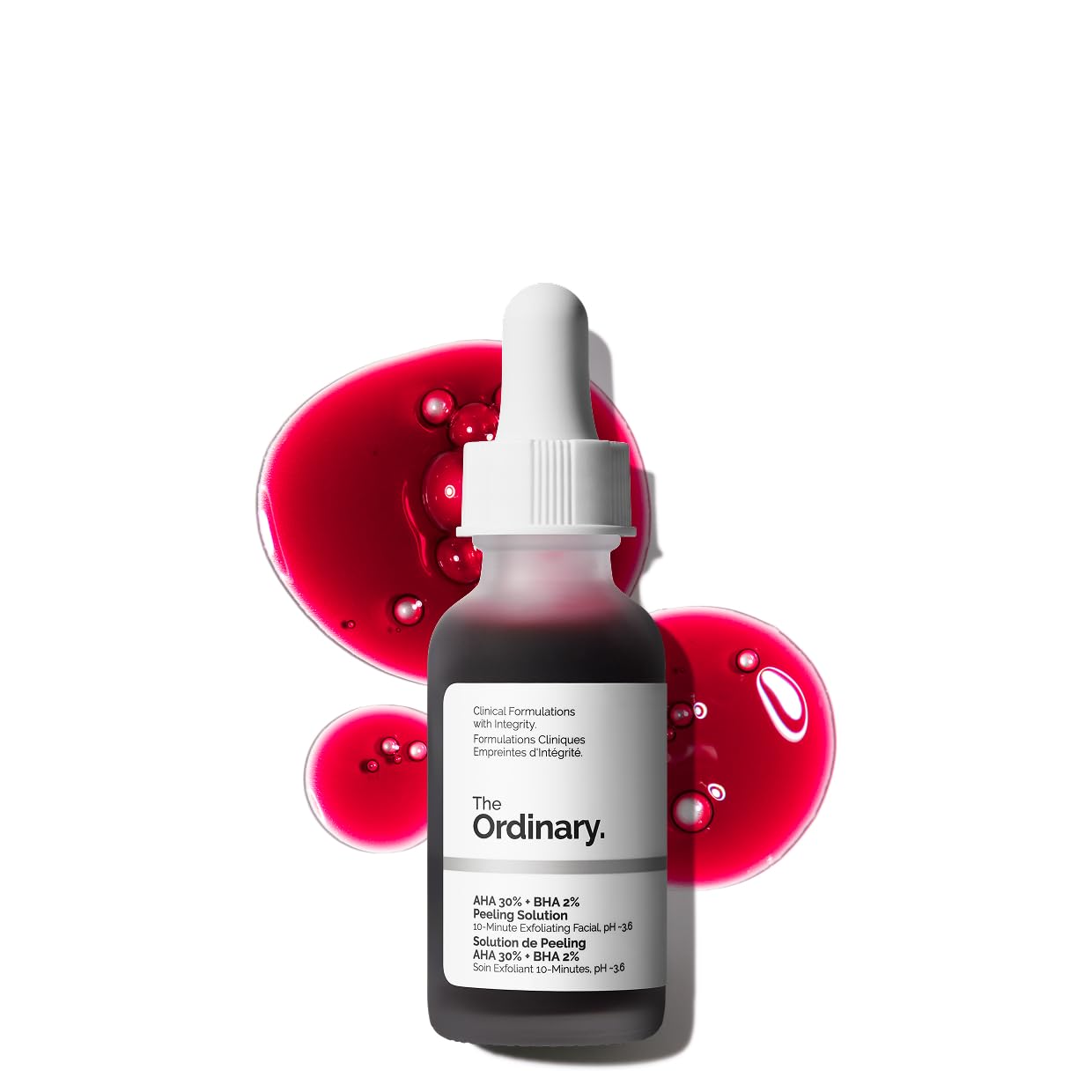 The Ordinary AHA 30% + BHA 2% Peeling Solution, Advanced Exfoliating Peel for Brighter Skin, 1 Fl Oz - Maple Wellness Supplements