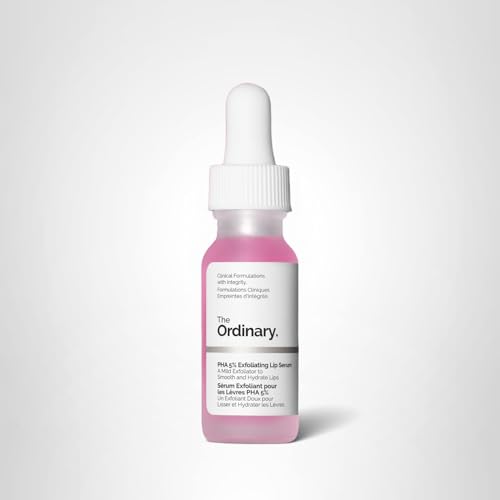 The Ordinary PHA 5% Exfoliating Lip Serum, Hydrating Overnight Lip Exfoliator Treatment, 0.5 Fl Oz - Maple Wellness Supplements