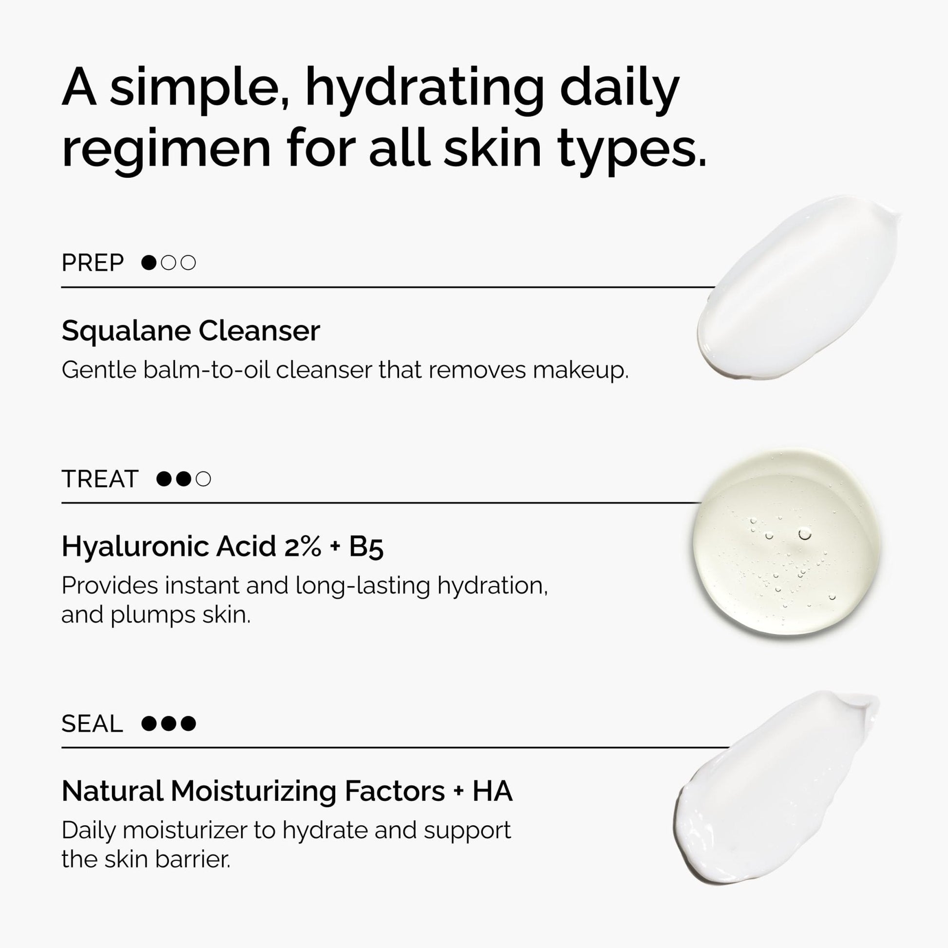 The Ordinary The Daily Set, Daily Skincare Routine with Squalane Cleanser, Hyaluronic Acid 2% + B5, and Natural Moisturizing Factors + HA | Skin Care Set - Maple Wellness Supplements