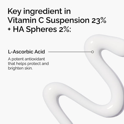 The Ordinary Vitamin C Suspension 23% + Hyaluronic Acid Spheres 2%, Serum with Pure L-Ascorbic Acid, 1 Fl Oz - Maple Wellness Supplements