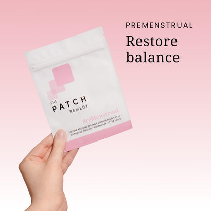 The Patch Remedy Period Patch & Iron Patches Kit - 30 PMS Menstrual Patches for Women with Vitex Chasteberry, Magnesium, Evening Primrose Oil, Dong Quai Extract, Curcumin, Vitamin B6 & E, Iron - Maple Wellness Supplements