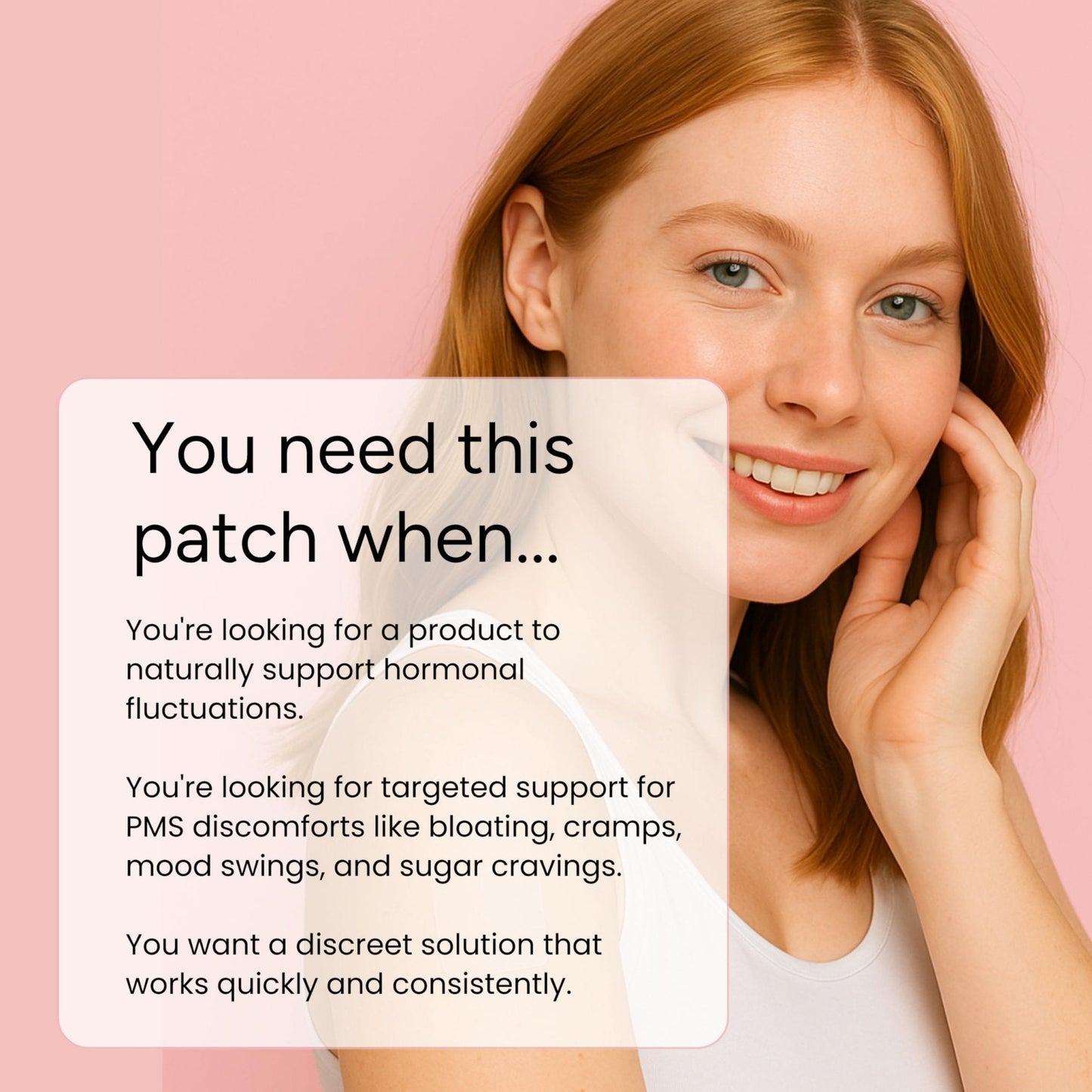 The Patch Remedy Pre Menstrual Patch | Chasteberry, Magnesium, Evening Primrose, Dong Quai, B6 & Vitamin E | 30 Patches - Maple Wellness Supplements