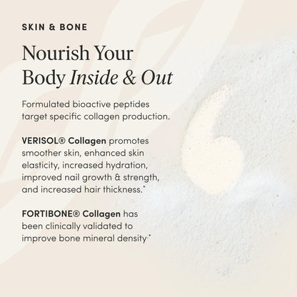 The 'Pause Life Skin & Bone, Verisol & Fortibone Collagen Peptides, Powder Formula with Hyaluronic Acid and Vitamin C, Gluten Free Supplement, Skin, Nails & Hair Support, Unflavored, Easy to Mix 12 OZ - Maple Wellness Supplements