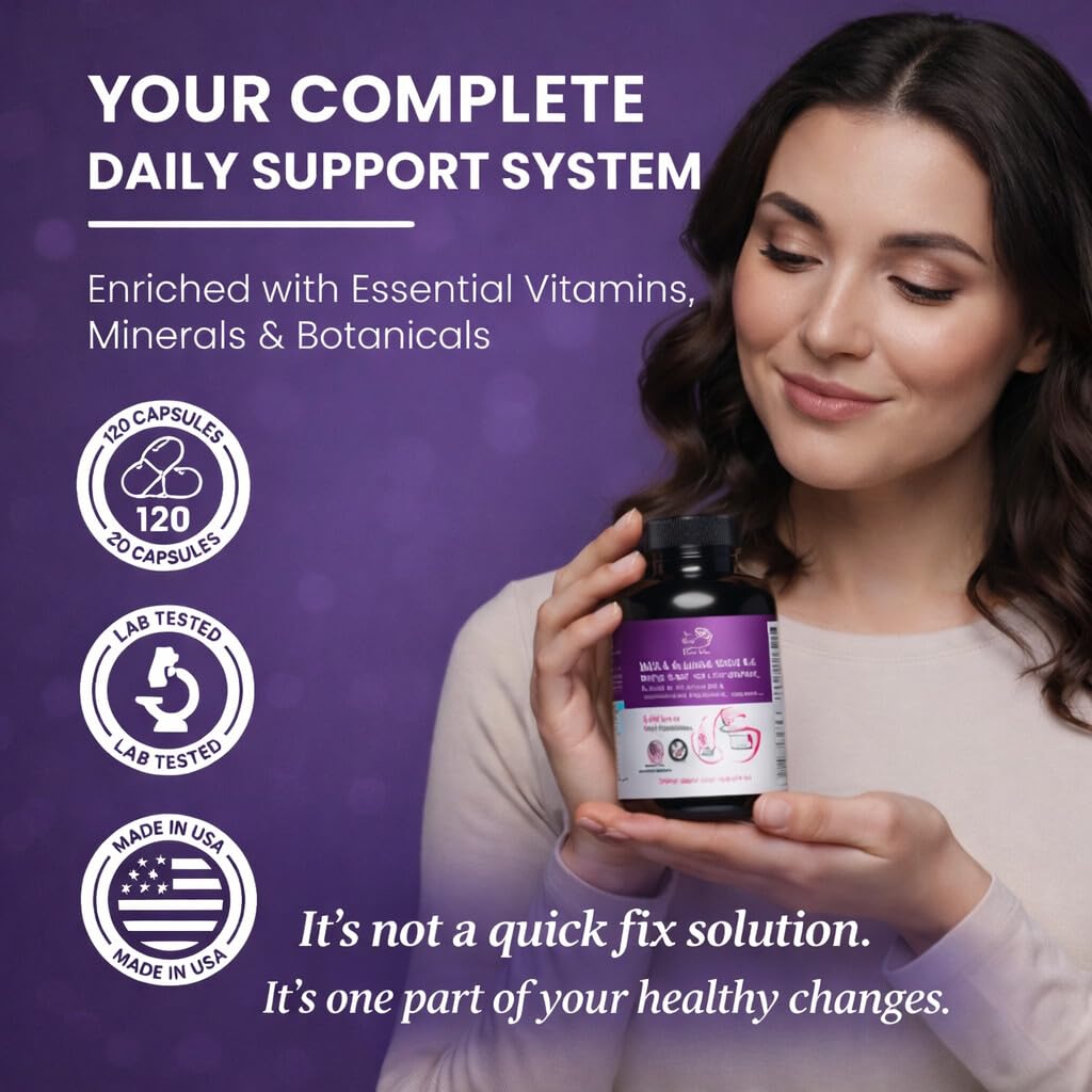 The Pink Bloom Myo & D-Chiro Inositol 40:1 Ratio – 120 Capsules | Myo Inositol Supplement for Women with Vitamin D, Ashwagandha, Folate & Zinc | Supplement for Hormone Balance & Ovarian Health - Maple Wellness Supplements