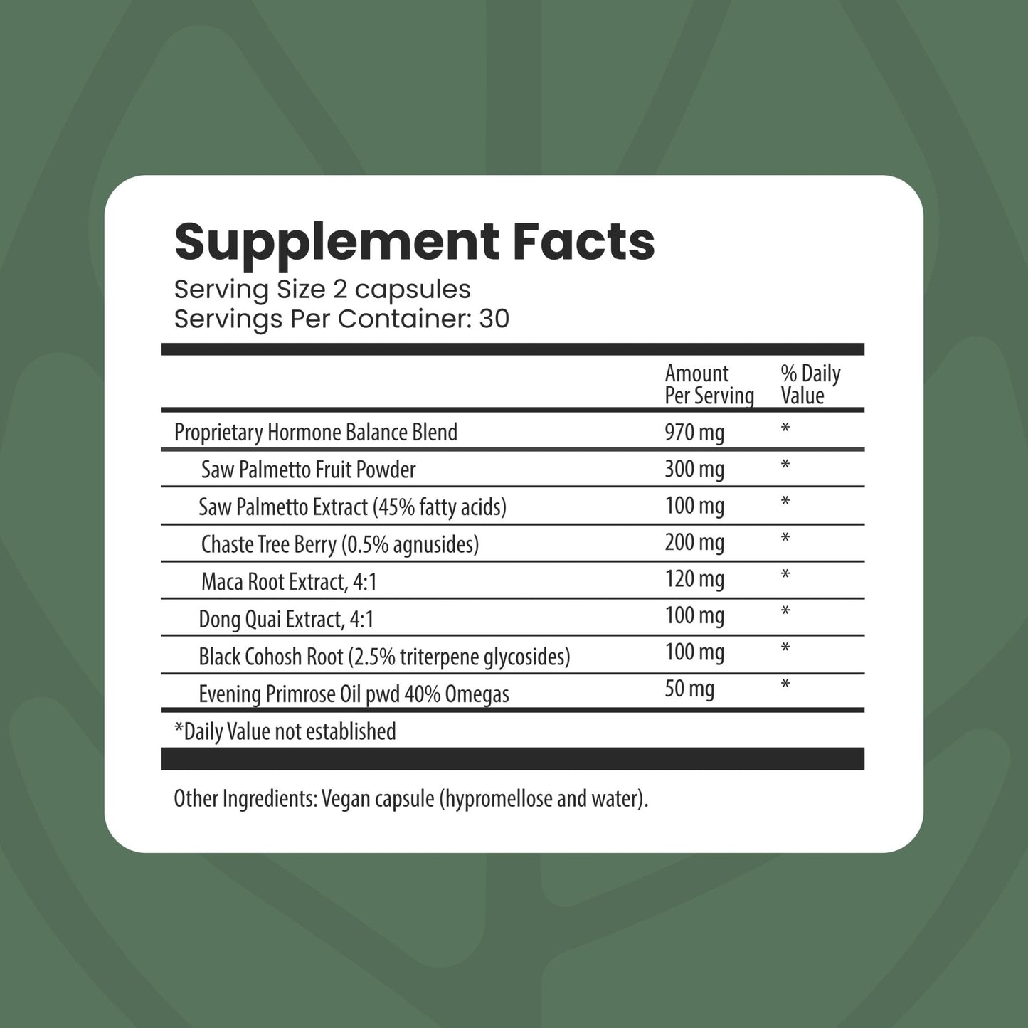 The Spa Dr. Hormone Balance for Women - Menopause Supplements for Women with Saw Palmetto, Chaste Tree Berry, Dong Quai for Night Sweats, Hot Flashes & Mood Swings - Menopause Support - 60 Capsules - Maple Wellness Supplements