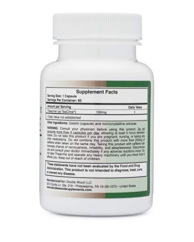 Theacrine (Teacrine) 100 Mg, 60 Capsules - Energy and Focus Supplement (Similar to Caffe - Maple Wellness Supplements