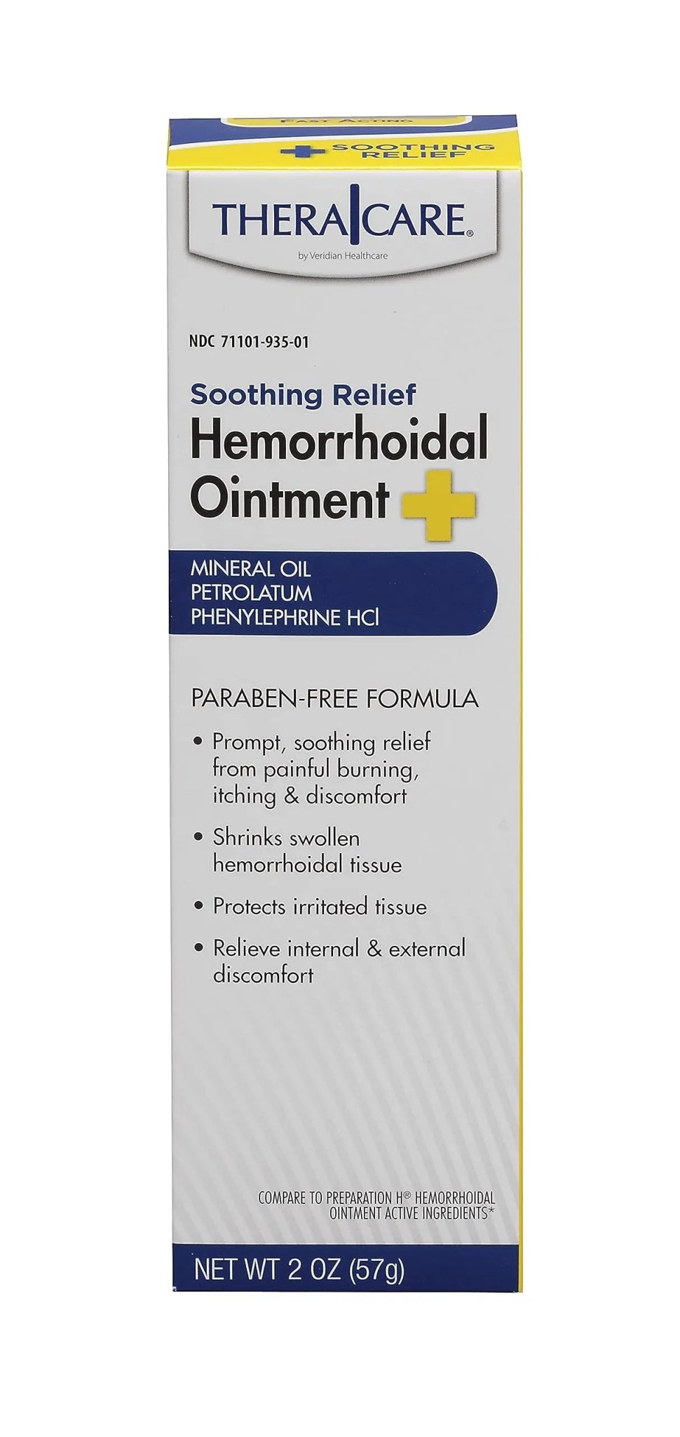 Thera|Care Hemorrhoidal Ointment | Soothes Itching and Burning | 1.0 oz | Hemorrhoid Symptom Relief | Fast Acting | Paraben-Free | Applicator Included - Maple Wellness Supplements