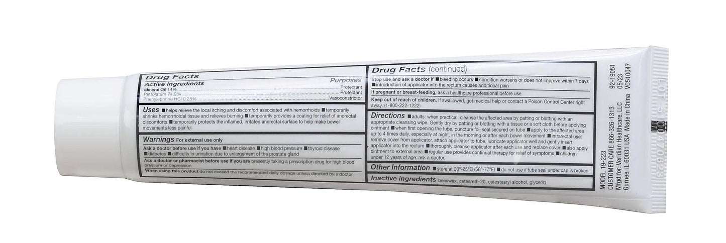 Thera|Care Hemorrhoidal Ointment | Soothes Itching and Burning | 1.0 oz | Hemorrhoid Symptom Relief | Fast Acting | Paraben-Free | Applicator Included - Maple Wellness Supplements
