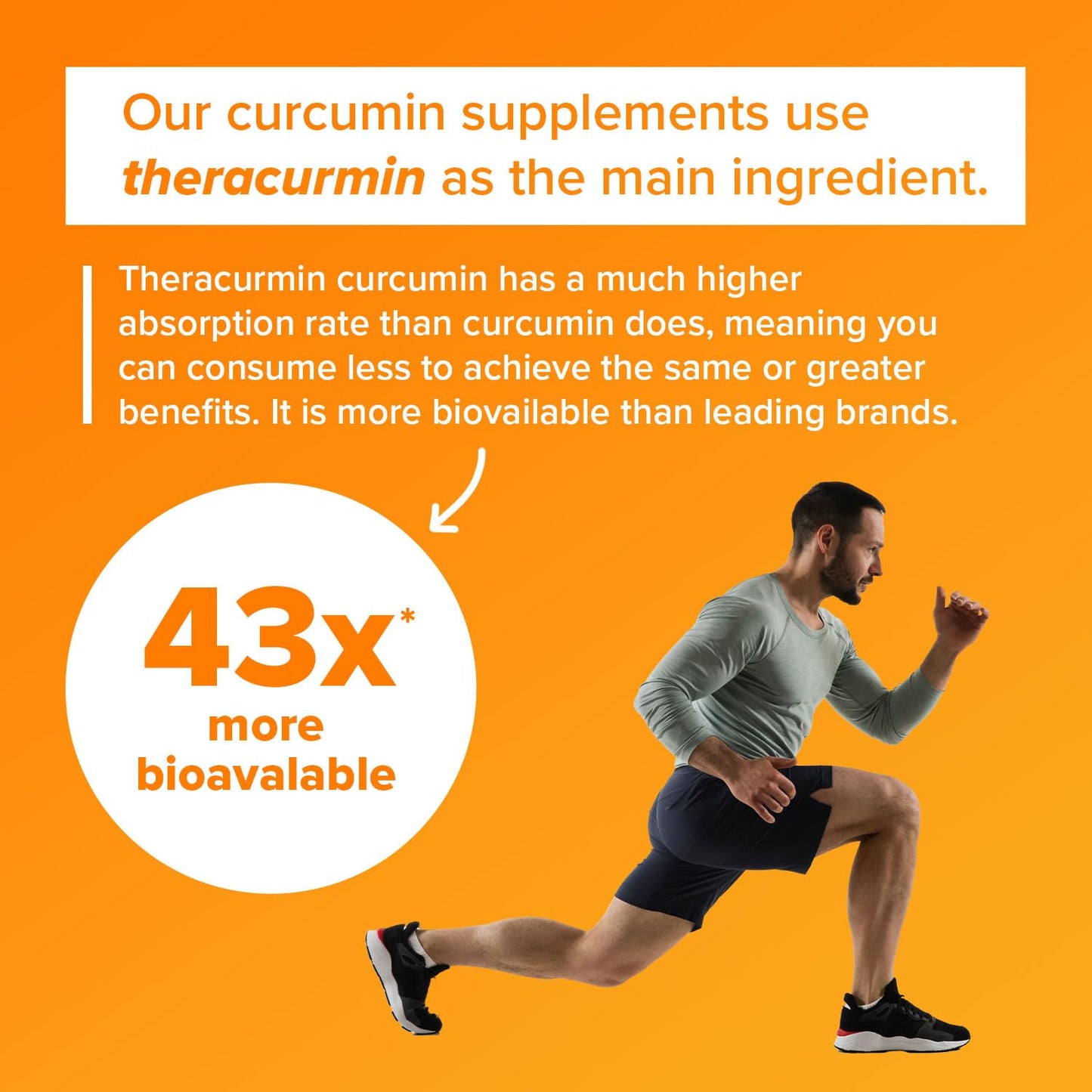 Theracurmin Turmeric Curcumin Supplement, 120 Count, High Absorption Turmeric & Curcumin - Joint Supplement for Men and Women - 42.6X More Bioavailablity - Maple Wellness Supplements