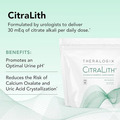 Theralogix CitraLith Vitamin & Mineral Supplement - 90-Day Supply - Kidney Health - Maple Wellness Supplements