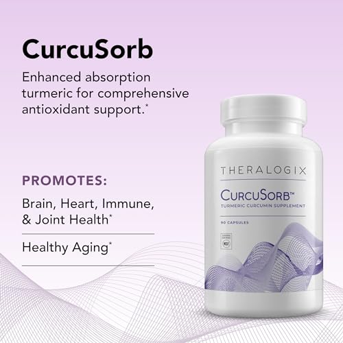 Theralogix CurcuSorb Turmeric Curcumin Supplement - 90-Day Supply - High-Absorption - Maple Wellness Supplements