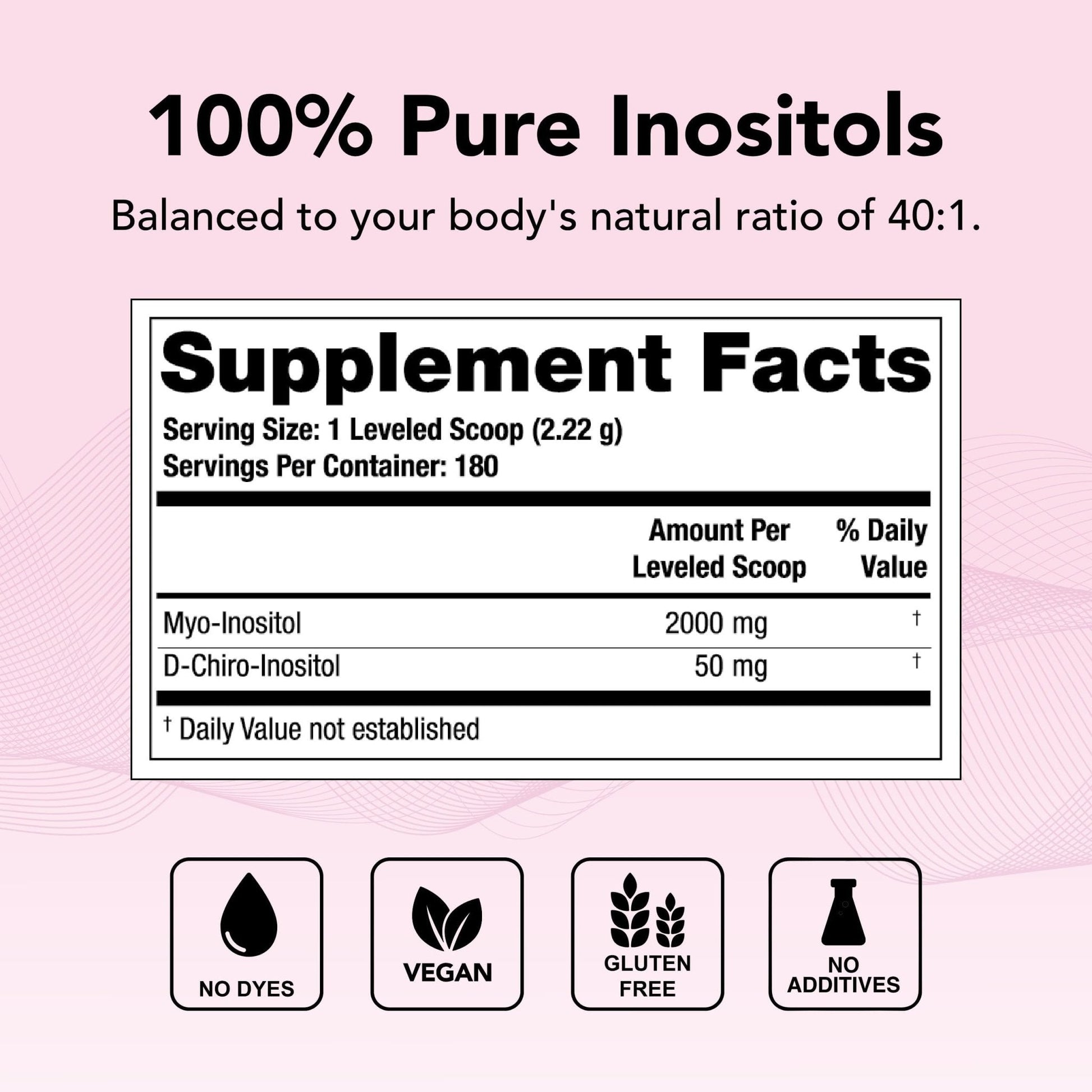 Theralogix Ovasitol Inositol Powder - 60 Servings - Myo-Inositol & D-Chiro Inositol - Maple Wellness Supplements