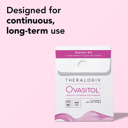 Theralogix Ovasitol Inositol Powder – 7-Day Starter Kit | Premium Inositol Supplement for Women | 40:1 Ratio Myo & D-Chiro Inositol - Maple Wellness Supplements