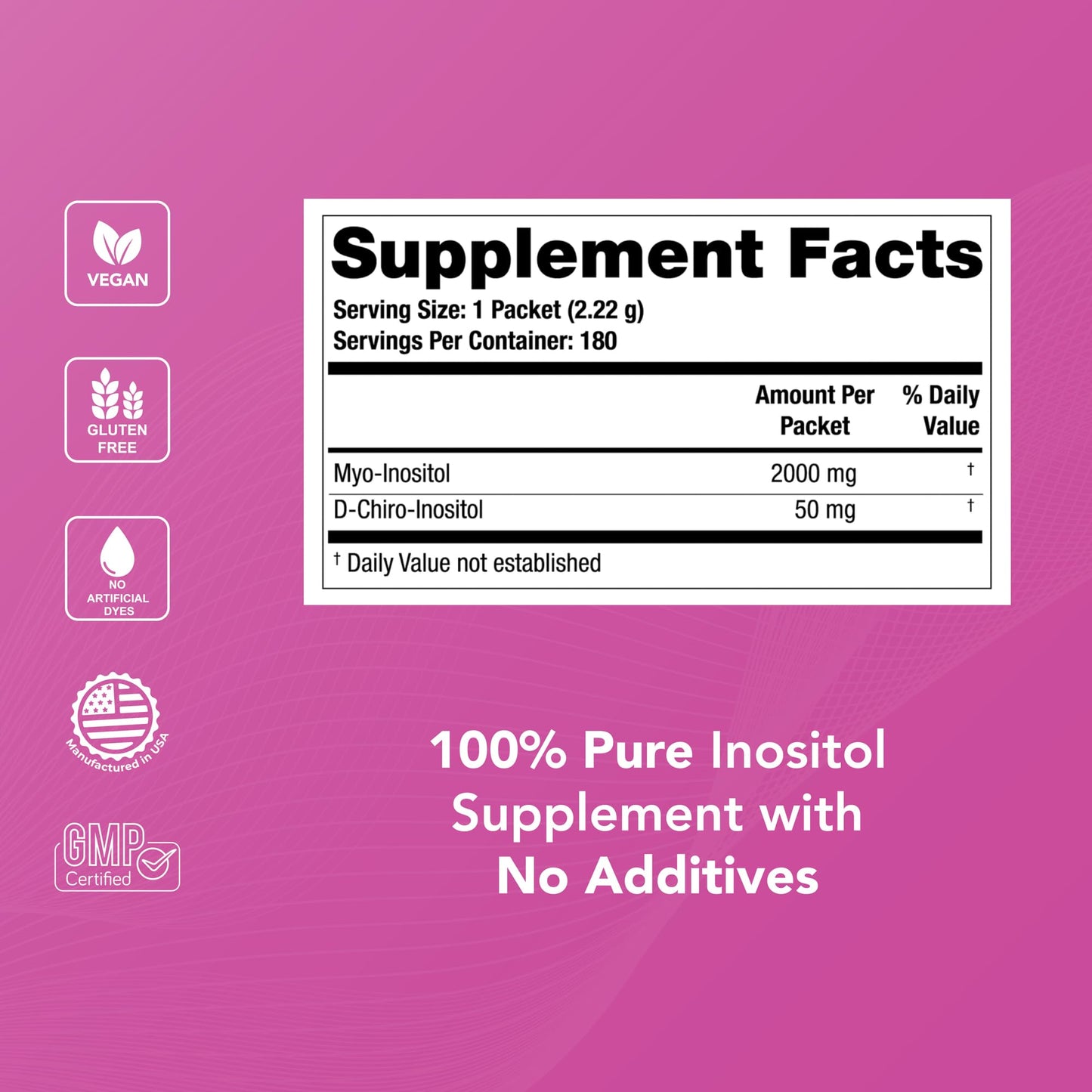 Theralogix Ovasitol Inositol Powder Packets - 90-Day Supply - Myo-Inositol & D-Chiro Inositol for Hormone Balance & Ovarian Function Support - Maple Wellness Supplements