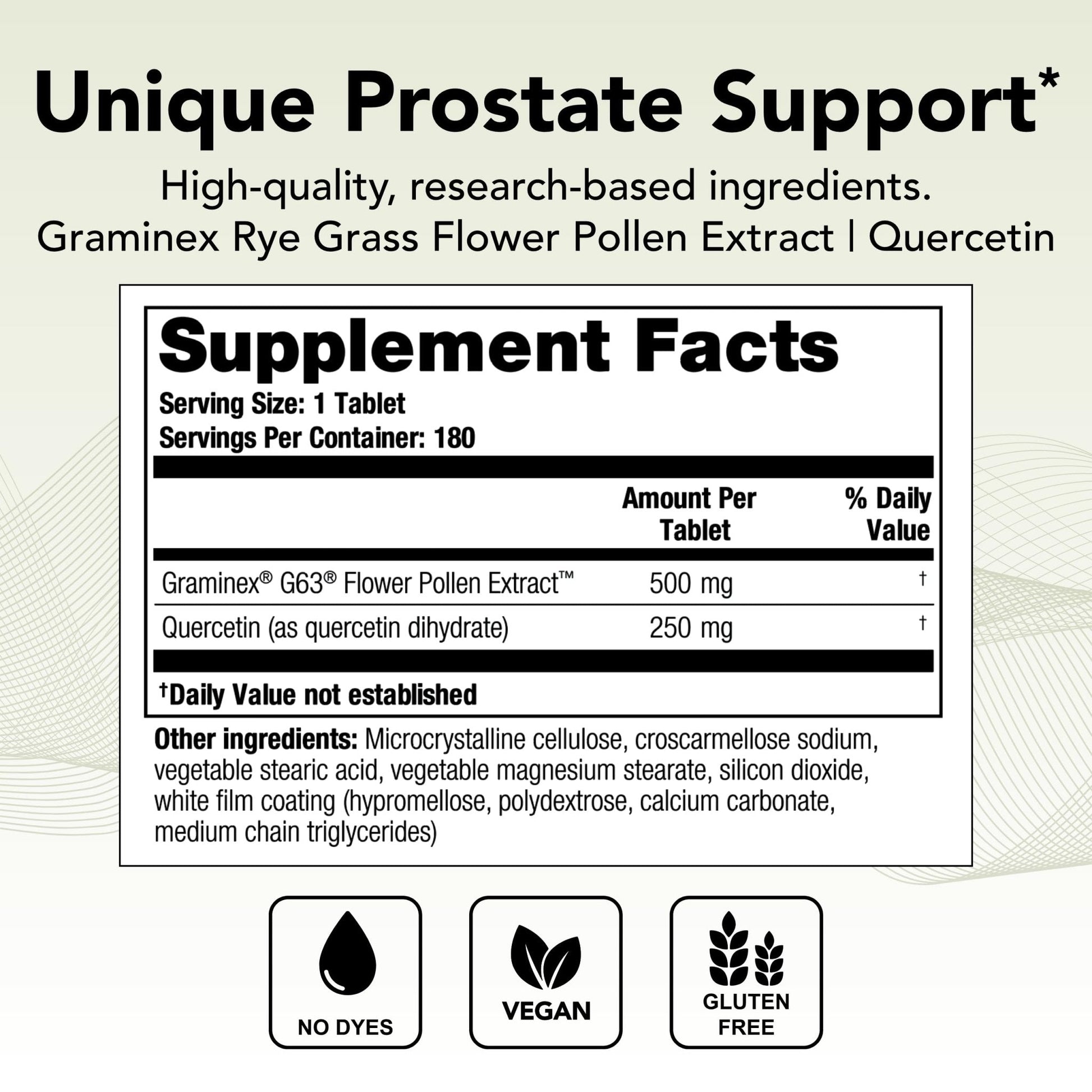 Theralogix Prostate PQ - Rye Grass Pollen Extract & Quercetin Supplement - 90-Day - Maple Wellness Supplements