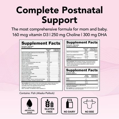 Theralogix TheraNatal Lactation Complete Postnatal Vitamin Supplement - 13-Week - Maple Wellness Supplements