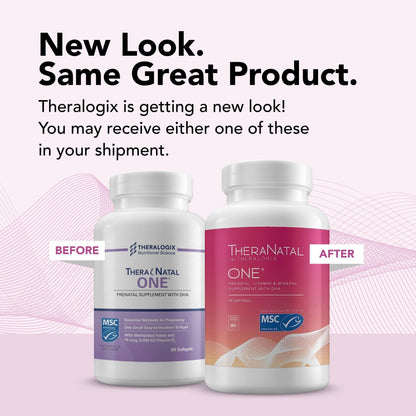 Theralogix TheraNatal One Prenatal Vitamin - 90-Day Supply - Prenatal Multivitamin - Maple Wellness Supplements