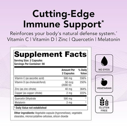 Theralogix Theravir Immune Support Supplement - 90-Day Supply - Immune Support Sup - Maple Wellness Supplements