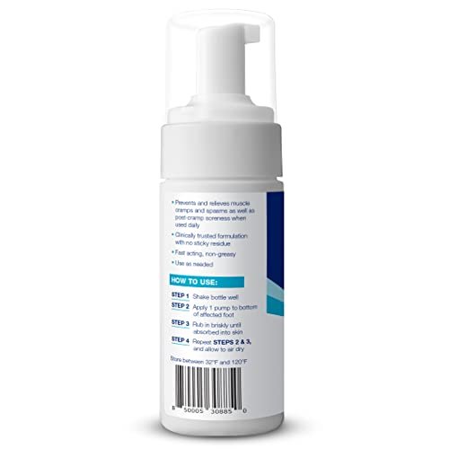 Theraworx Fast-Acting Foam for Foot Cramp Relief with Magnesium Sulfate - 3.4 Fl Oz - 1 Count - Maple Wellness Supplements