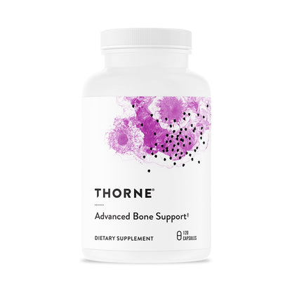 THORNE - Advanced Bone Support - Bone Health Supplement for Women & Men with Calcium, Magnesium, Vitamin D, B Vitamins, Folate & Boron* - Gluten, Dairy & Soy-Free - 120 Capsules - Maple Wellness Supplements