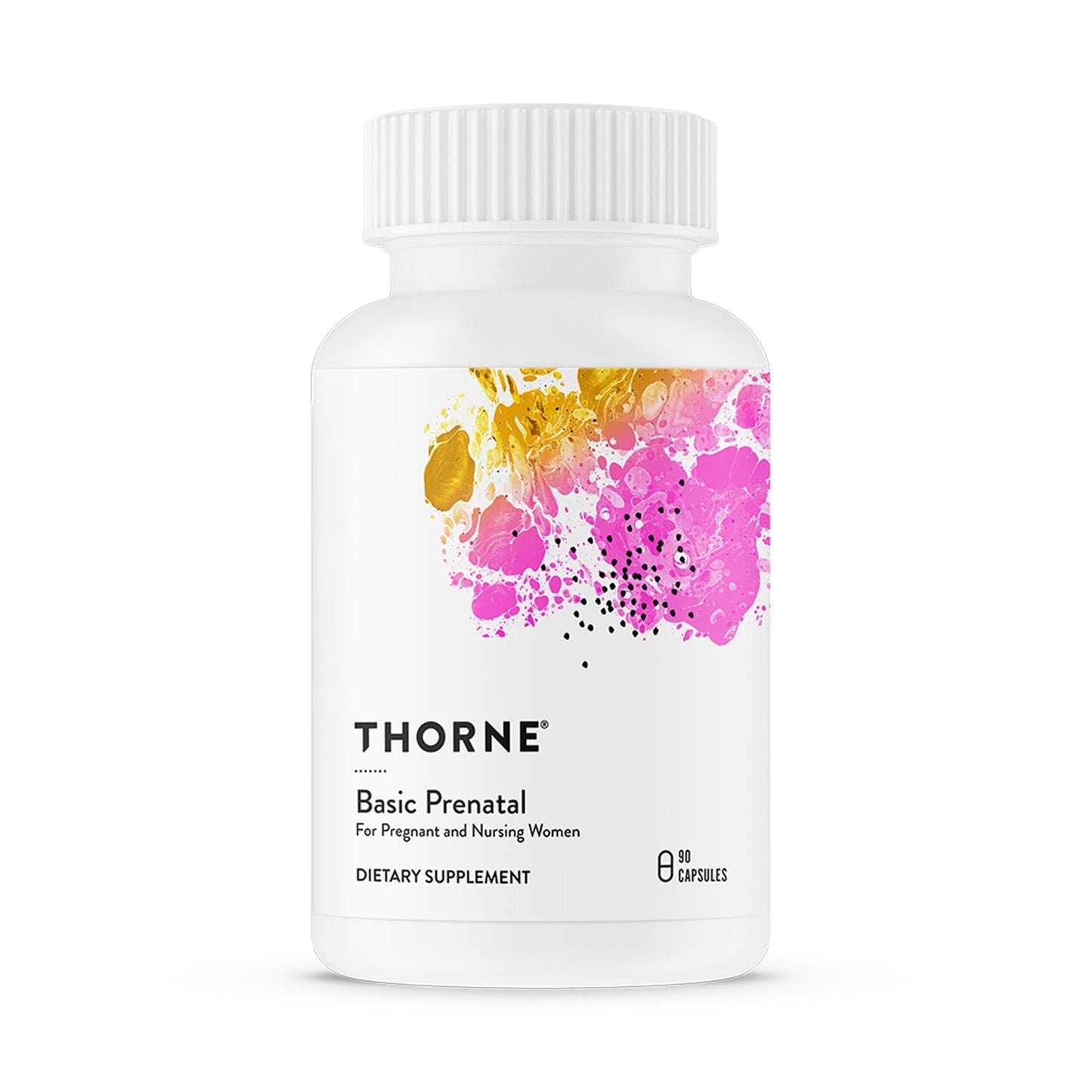 THORNE - Basic Prenatal - Well-Researched Folate Multi for Pregnant & Nursing Women - Includes 18 Vitamins & Minerals, Plus Choline - Third-Party Certified - Maple Wellness Supplements