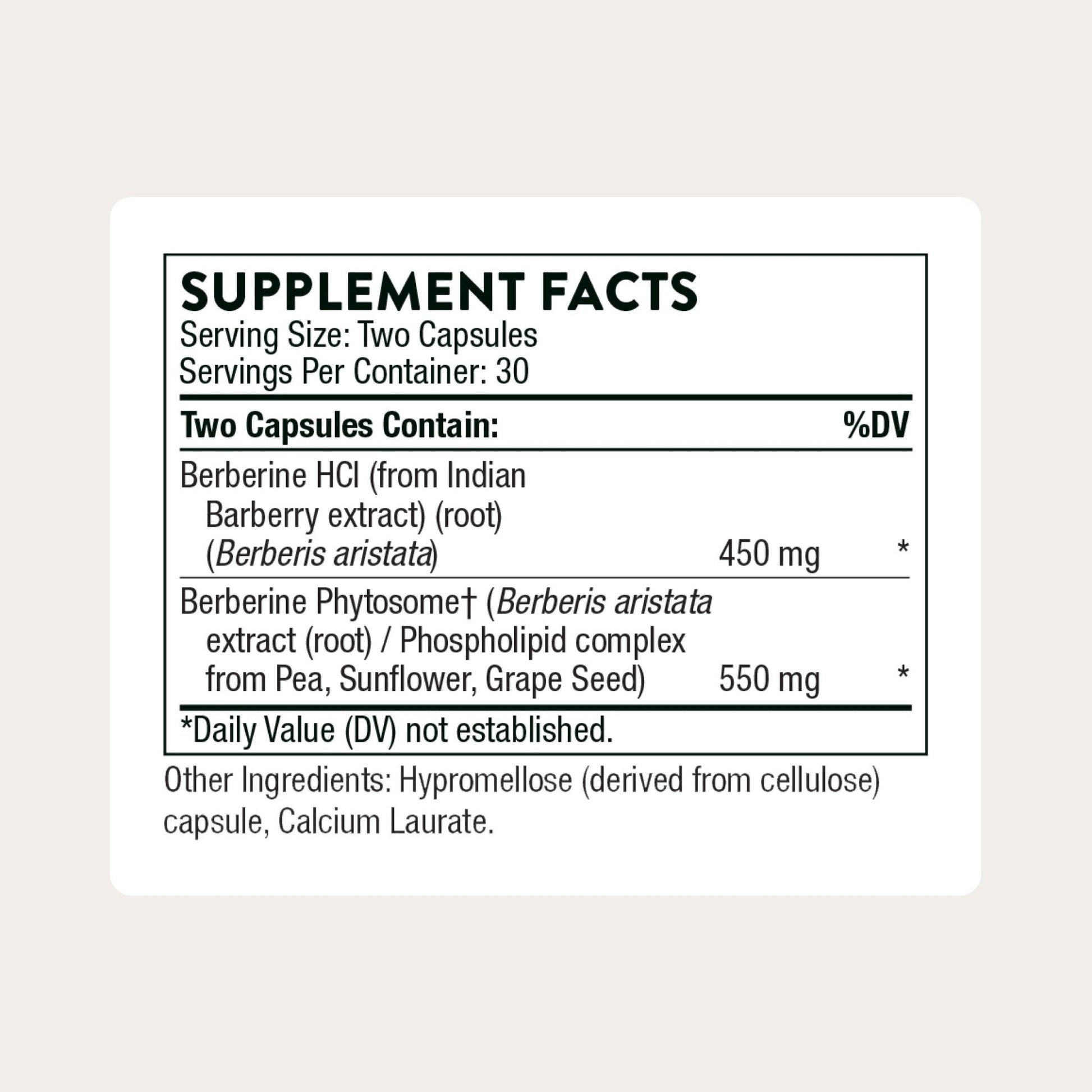 THORNE - Berberine - Dual Action Formula with Phytosome Plus Botanical Extract - Support Heart Health, Immune System - Maple Wellness Supplements