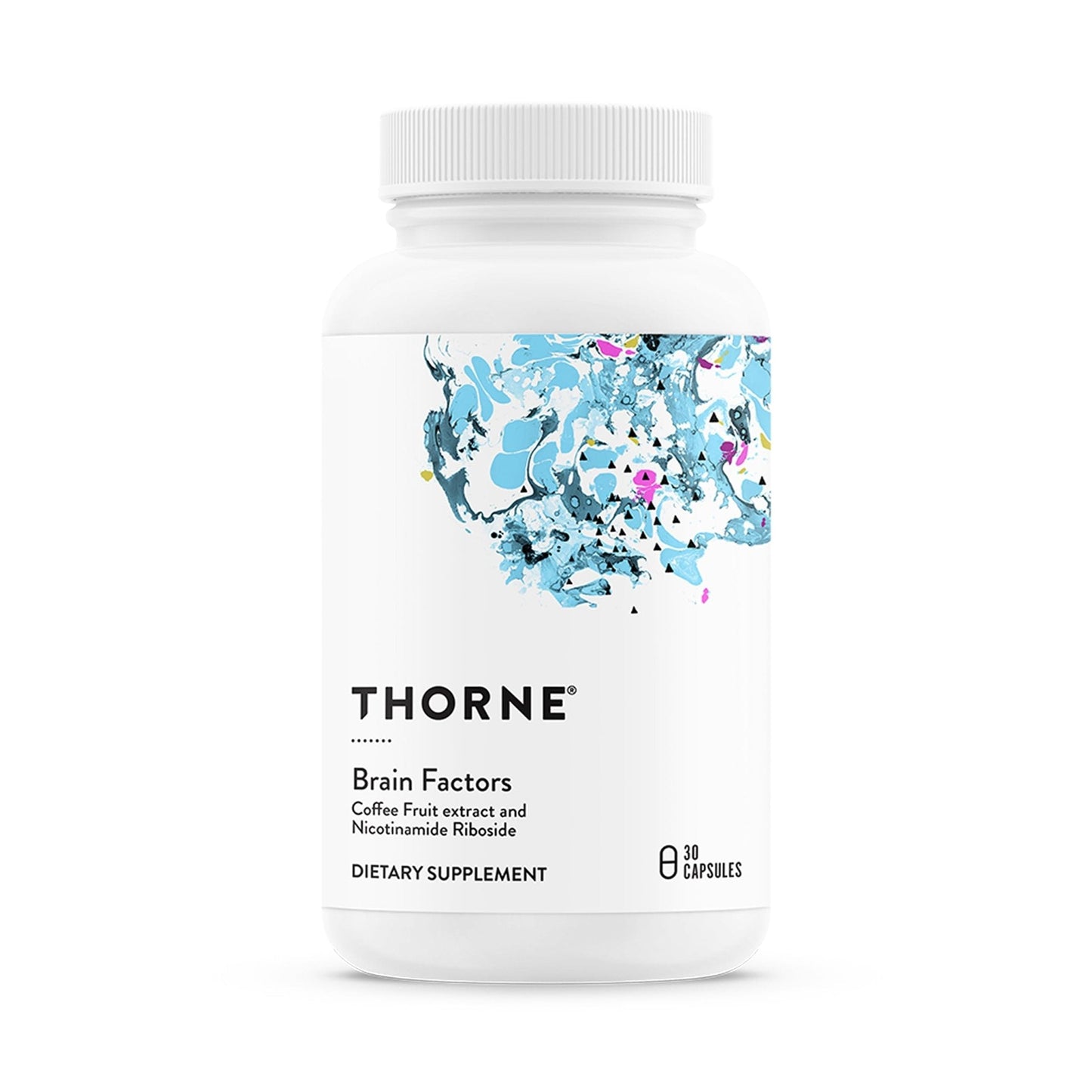 THORNE - Brain Factors - Brain Health Supplement with Nicotinamide Riboside, Coffee Fruit Extract & Betaine Anhydrous - Supports Learning, Memory & Cognition* - 30 Servings - Maple Wellness Supplements