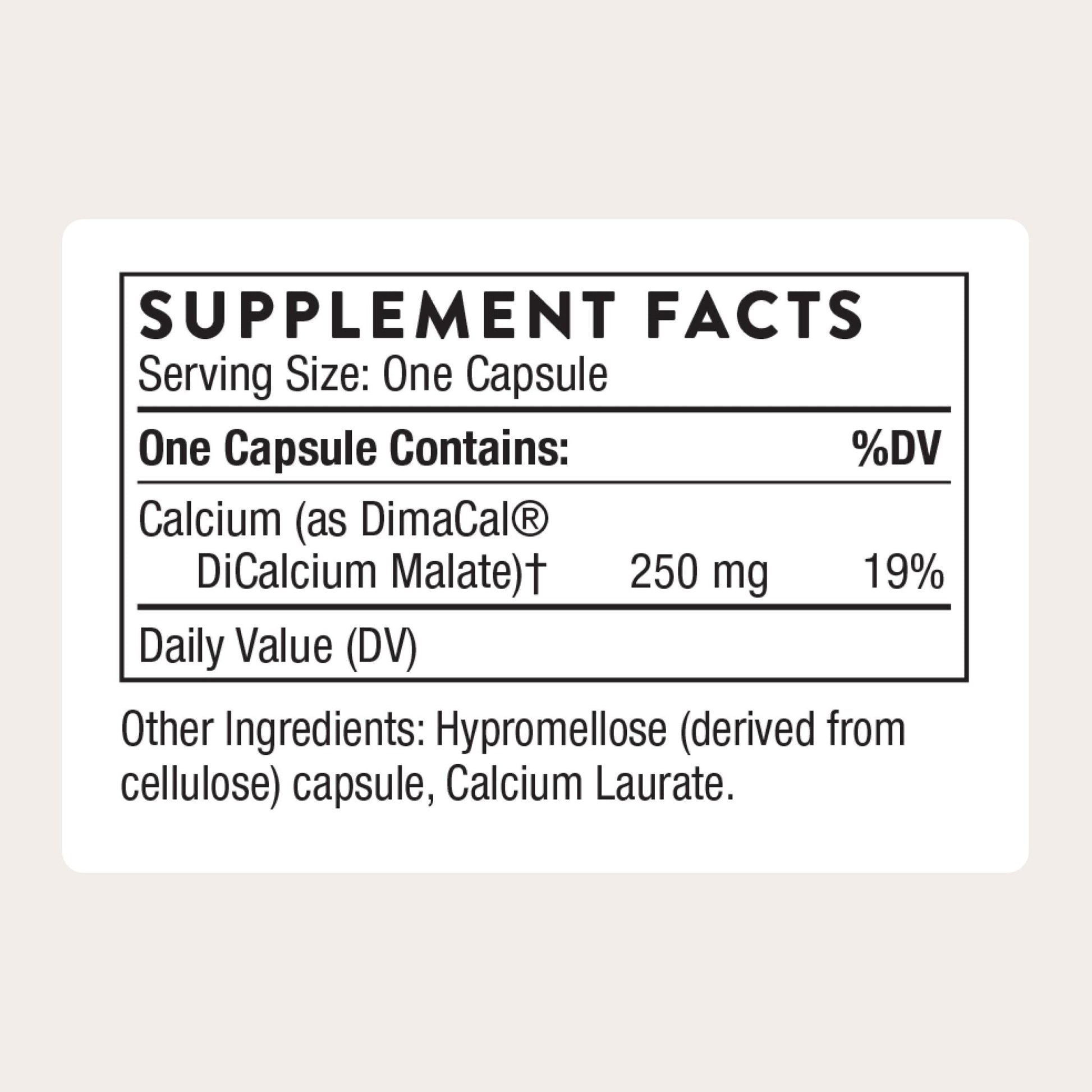 THORNE - Calcium - (Formerly DiCalcium Malate) - Chelated Calcium for Enhanced Absorption with DimaCal for Bone Density Support - Maple Wellness Supplements