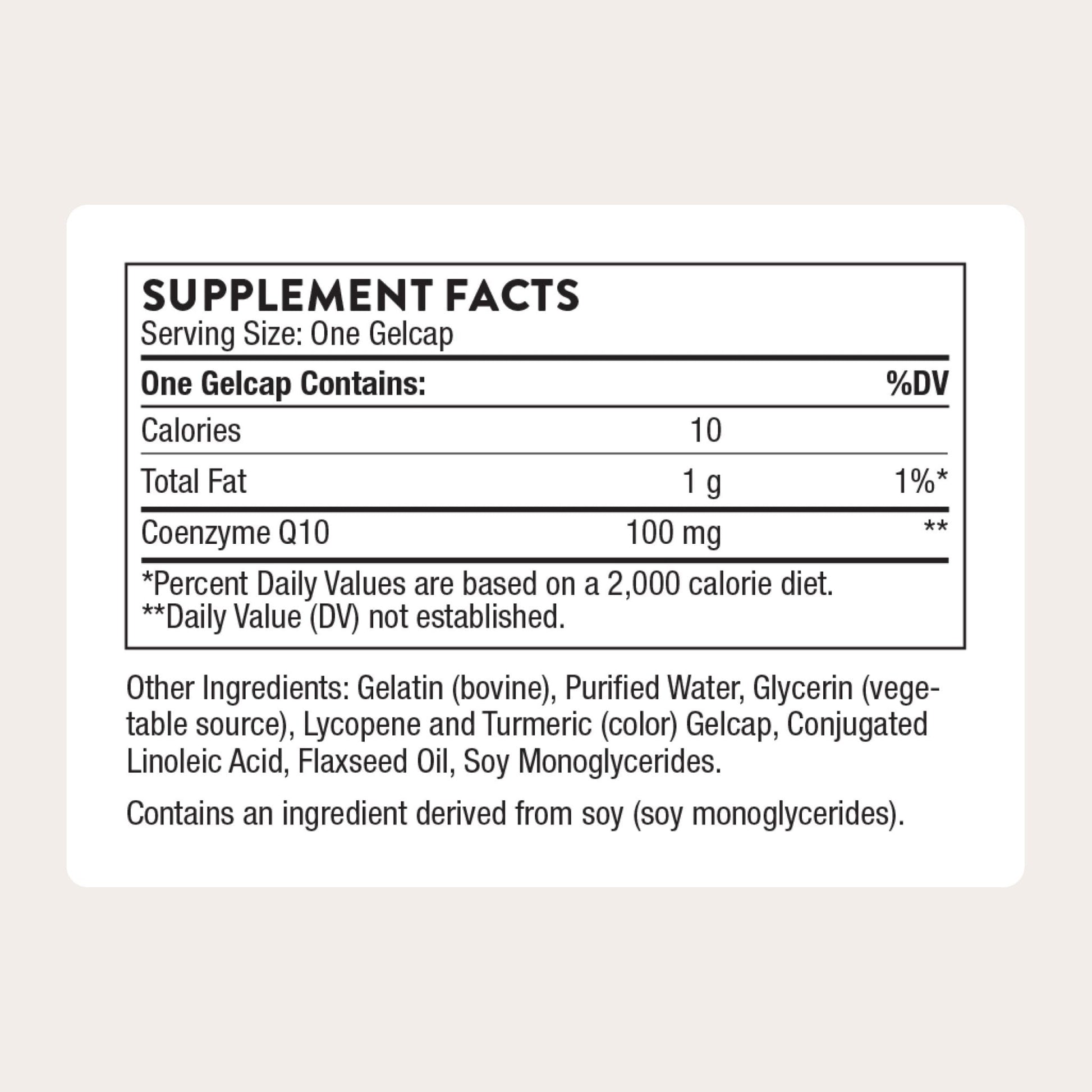 THORNE - CoQ10-100mg Optimally Absorbed Ubiquinone Supplement - Support Heart Health, Brain Function, Cellular Energy Production & Healthy Aging* - Gluten-Free, Dairy-Free - 60 Servings - Maple Wellness Supplements