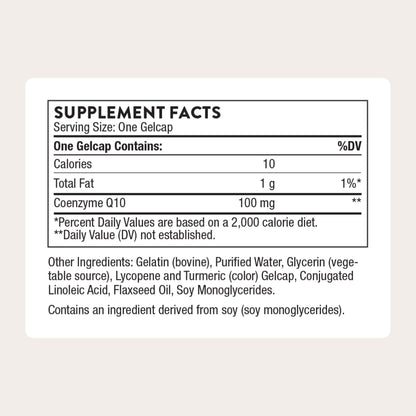THORNE - CoQ10-100mg Optimally Absorbed Ubiquinone Supplement - Support Heart Health, Brain Function, Cellular Energy Production & Healthy Aging* - Gluten-Free, Dairy-Free - 60 Servings - Maple Wellness Supplements