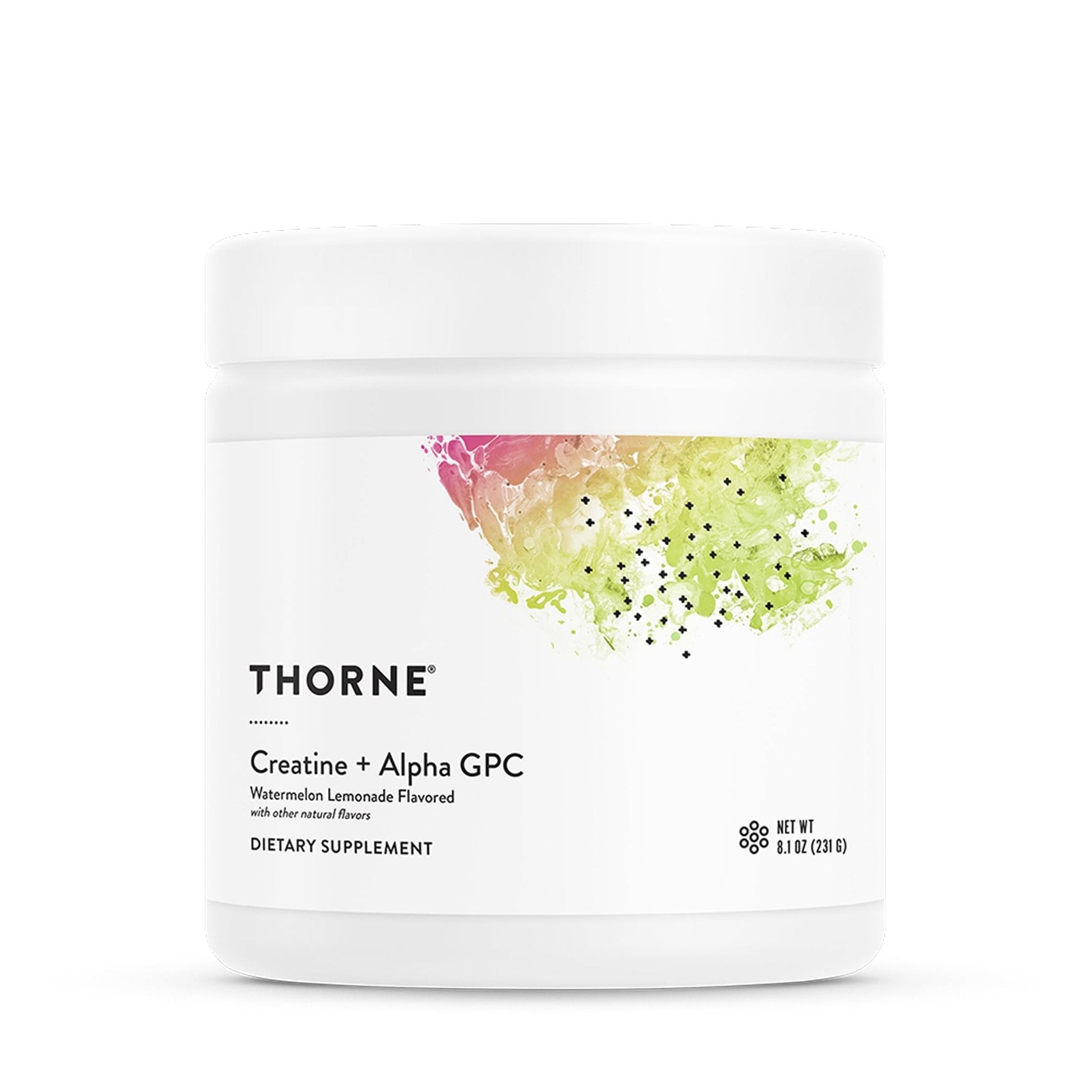 THORNE - Creatine + Alpha GPC - Micronized Creatine Monohydrate Powder - Support for Muscles & Cognitive Function* - for Women & Men - Watermelon Lemonade - Maple Wellness Supplements