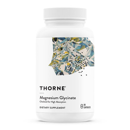 THORNE - Magnesium Glycinate - Supports Restful Sleep, Muscle Relaxation, Heart Health & Metabolism* - Chelated Magnesium Capsules - Third-Party Certified - Maple Wellness Supplements