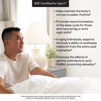 THORNE - Melaton-3 - 3mg Melatonin Supplement - Supports Normal Circadian Rhythms, Restful Sleep & Relaxation* - NSF Certified for Sport - 60 Capsules - Maple Wellness Supplements